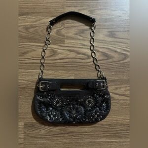 Rafe Elegant Black Chain Strap Handbag